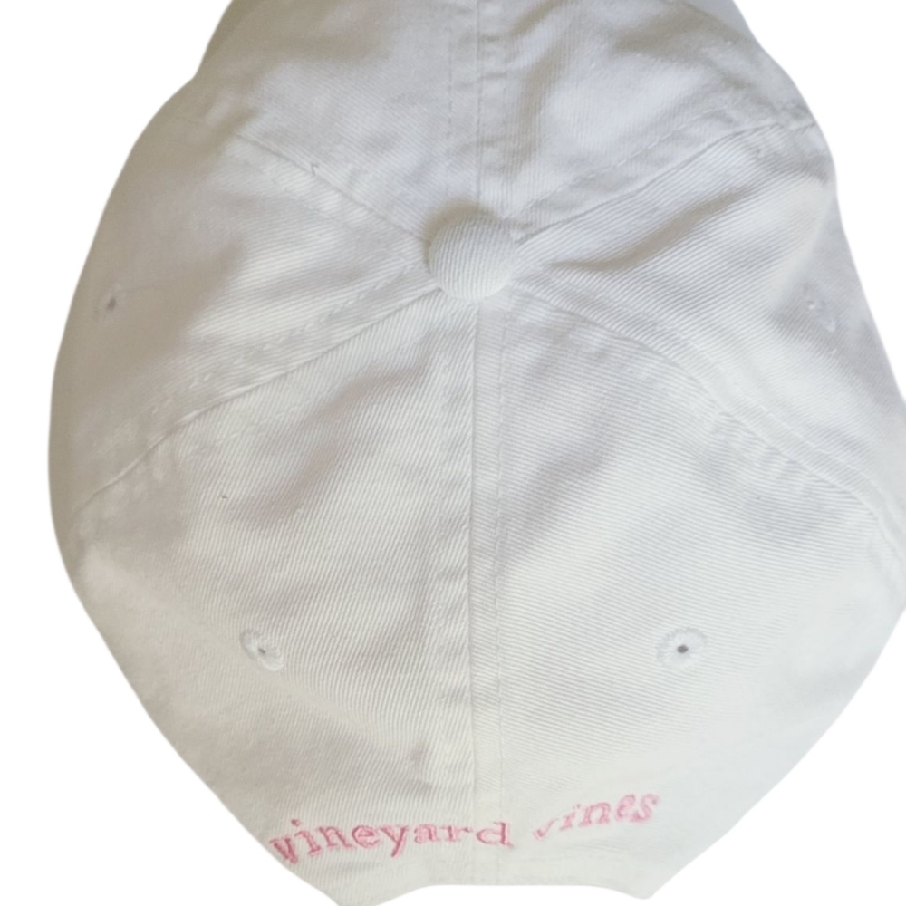 Vineyard Vines White Cap with Pink Whale Logo - Picture 8 of 16